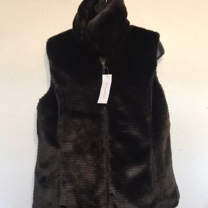 Liz Claiborne Brown Reversible Vest